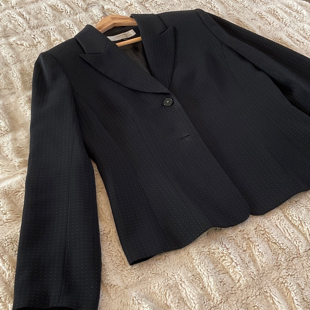 Tahari Dotted Print Blazer
